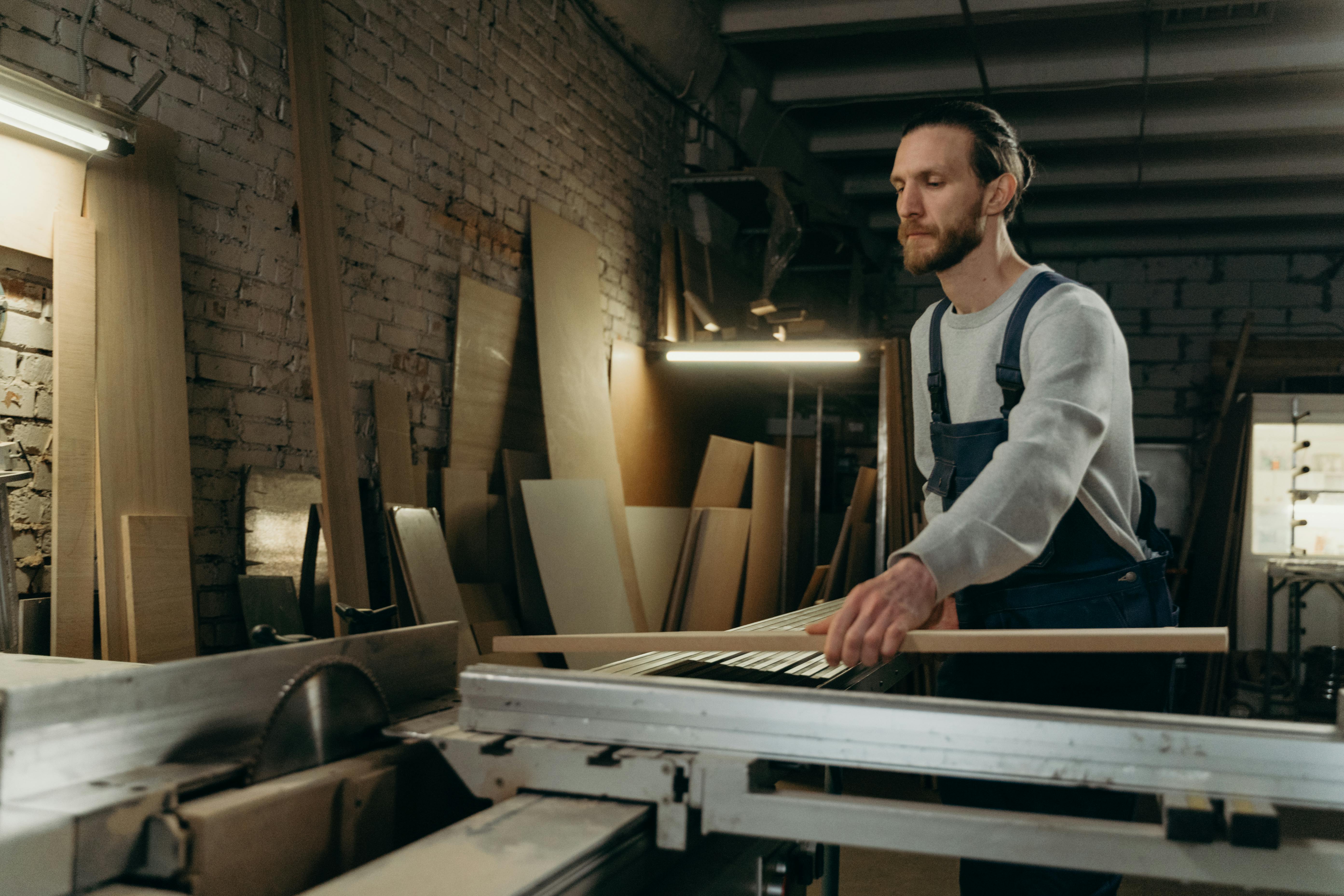Small business owner using technology